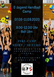 HandballCamp der E-Jugend im Sommer @ Ballspielhalle Ulm